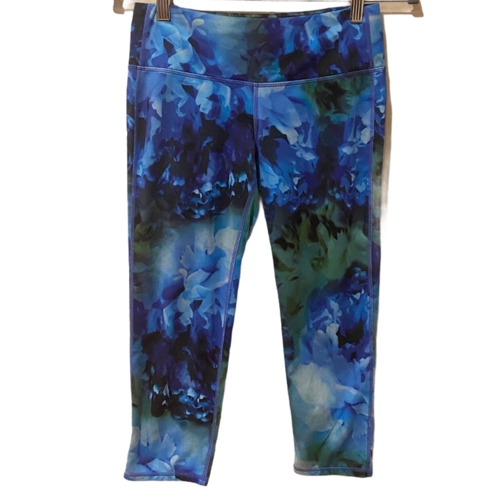 Athleta Chaturanga Multi Floral Capri Leggings (S) - Picture 1 of 10